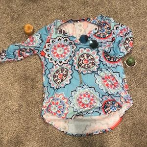 pattern colorful blouse